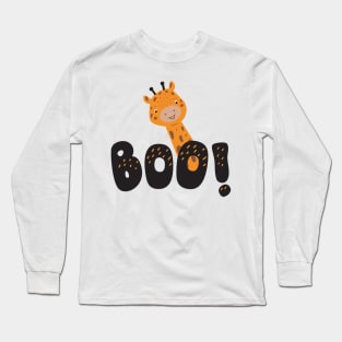 Boo giraffe Long Sleeve T-Shirt